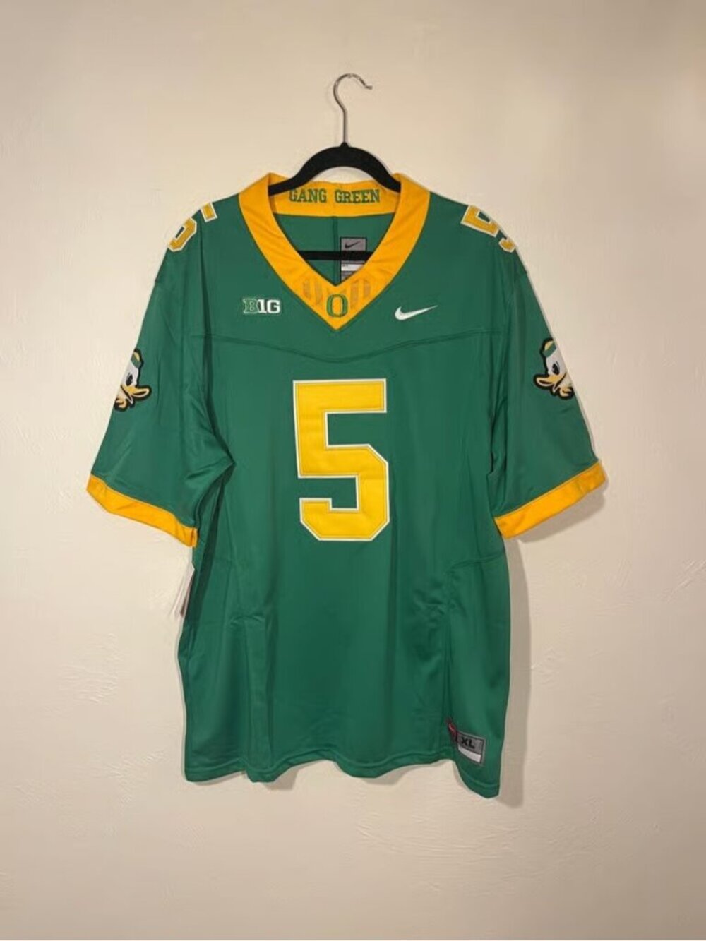 Dante Moore Vapor Green Jersey Stitched